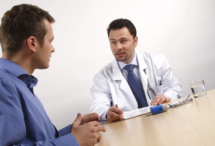 Appoint a doctor with a discharge during an erection