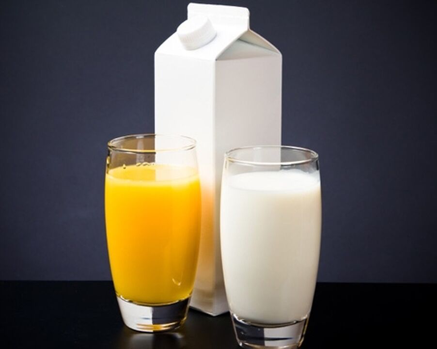 Milk and carrot juice are cocktail components that enhance male potency
