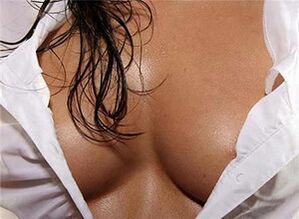 A woman's breast is the part of the body that excites men the most